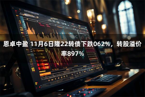恩卓中盈 11月6日隆22转债下跌062%，转股溢价率897%